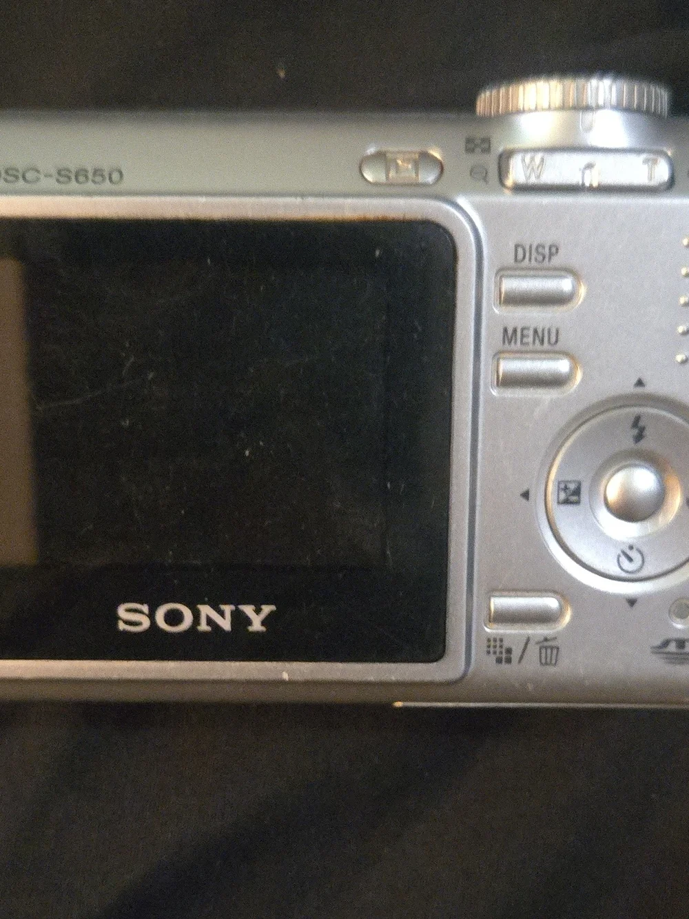 Sony Silver Cyber-shot Compact Camera with Black Carry Pouch